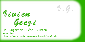 vivien geczi business card